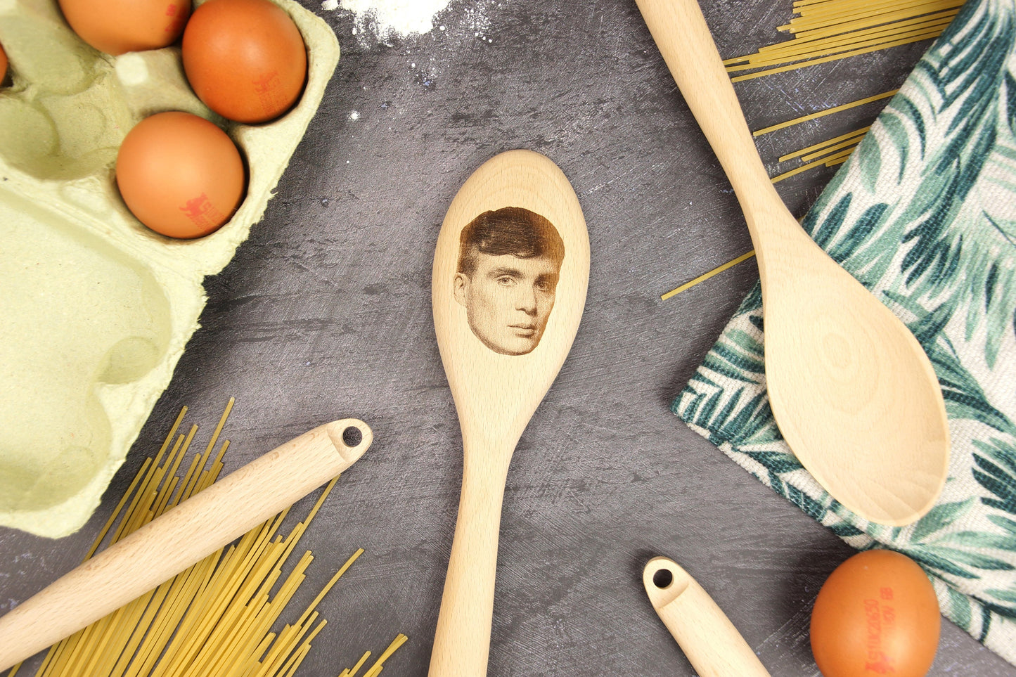 Thomas Shelby Wooden Spoon – Unique Gift for Peaky Blinders Fans