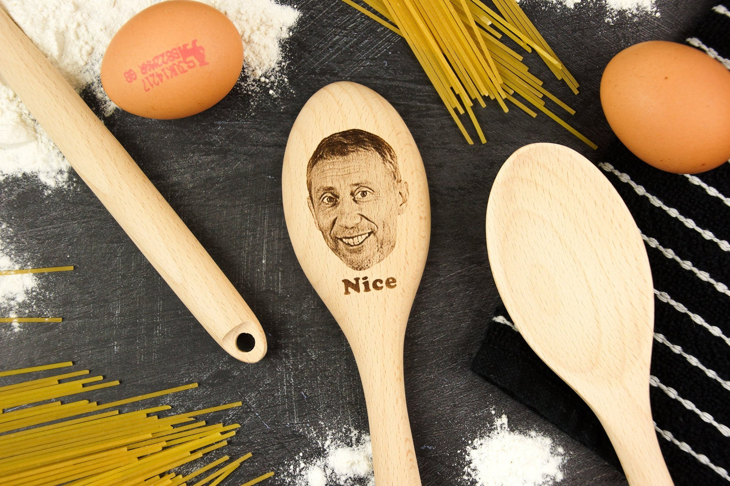 Nice Guy Wooden Spoon – Funny Meme Gift