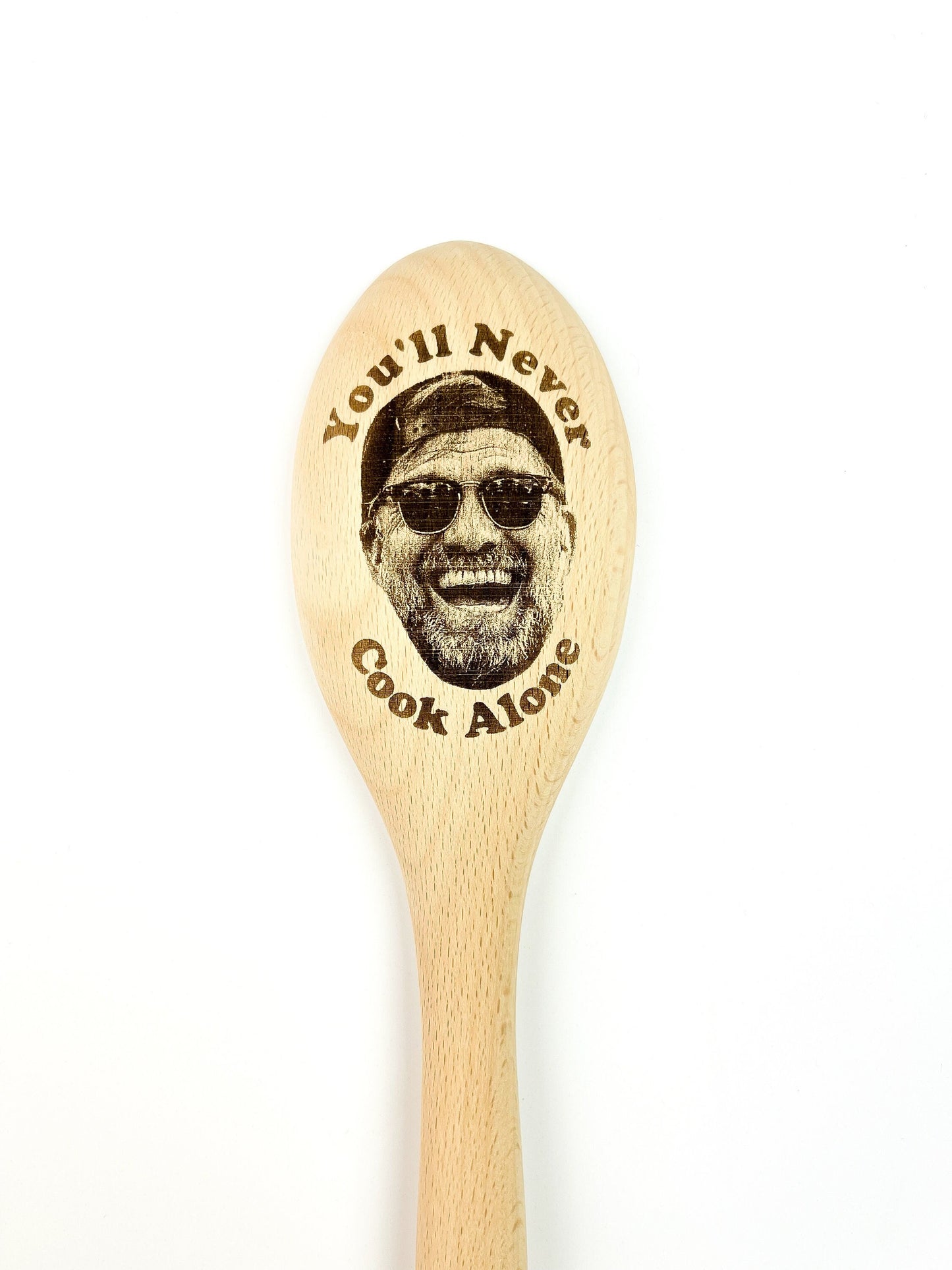 Jürgen Klopp Wooden Spoon – Funny Gift - "You’ll Never Cook Alone"