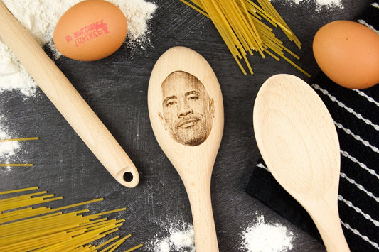 Dwayne Johnson Wooden Spoon – The Rock Funny Gift Idea