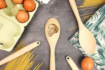 Nicolas Cage Wooden Spoon – Unique & Funny Gift for Fans